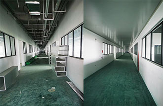 5月14日，志遠(yuǎn)凈化工程項目傳回的新鄉(xiāng)市弘力電源電子無塵車間建設(shè)進(jìn)度