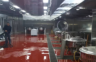 2024年10月5日，志遠(yuǎn)凈化工程項(xiàng)目進(jìn)度-泰山玻璃纖維（太原）有限公司職工餐廳裝飾裝修施工項(xiàng)目